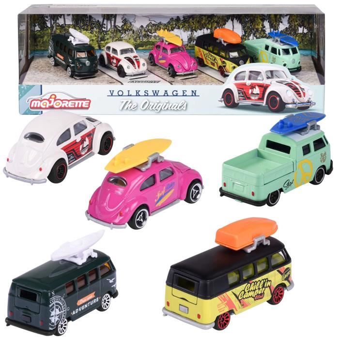 Coffret 5 Véhicules Majorette 212055008 – Miniatures Volkswagen en Métal 1/64ème - vue 3