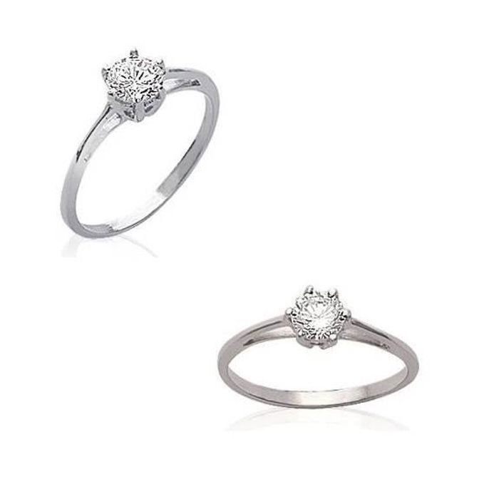 Bague Solitaire Cristal ZIRCONIUM Sertie Argent Massif 925 Millièmes Bague Solitaire Cristal ZIRCONIUM Sertie Argent Massif 925 Millièmes