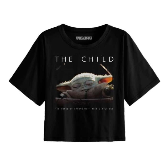 T shirt Femme Star Wars The Mandalorian Baby Yoda And The Force