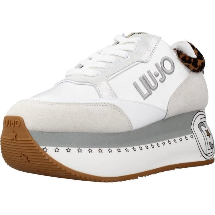 Baskets Liu-Jo Babol - Cuir, Semelle Caoutchouc Blanche - Chaussures Femme Élégantes Et Confortables