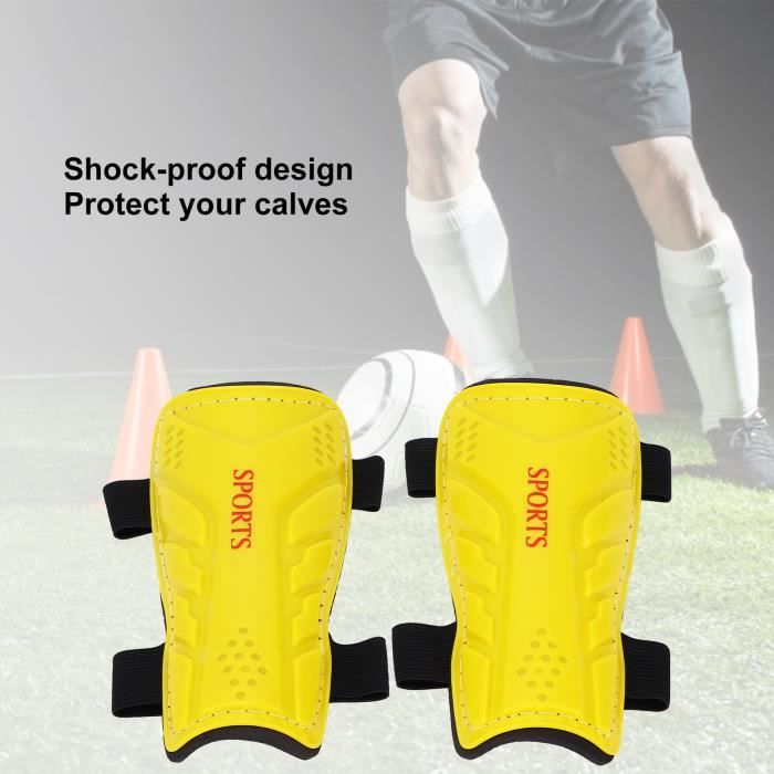 Pinellia - Protège-tibias de football protège-jambes de protection de  football de sport pour enfants jaune - Cdiscount Sport