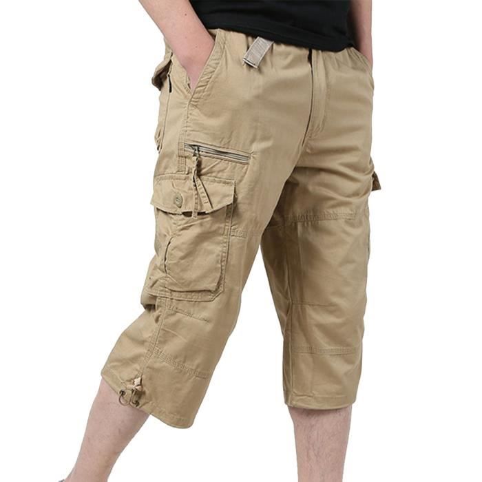 Pantalon Cargo Homme Décontracté 2025 - Poches Multiples, Tissu Extensible, Coupe Ample Confitable