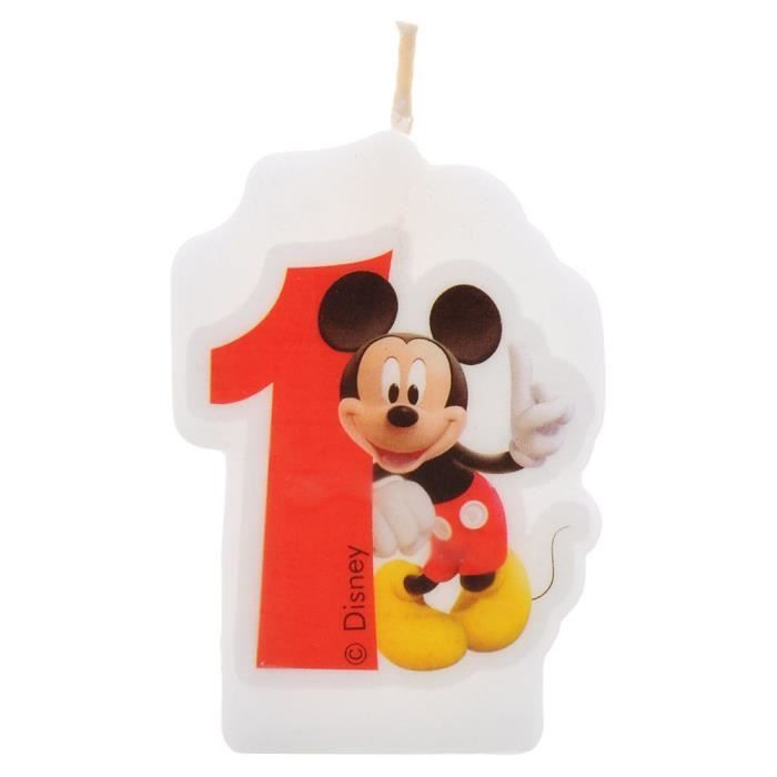 Bougie d'anniversaire Mickey Mouse - 8 ans