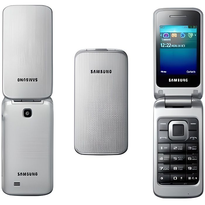 Téléphone clapet SAMSUNG C3520 gris silver Etat Correct - Samsung