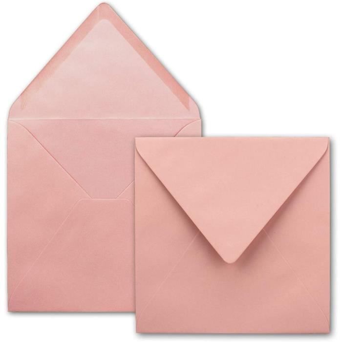 Lot De 25 Enveloppes Carrées Bleu Roi 15,5x15,5 Cm - Papier Premium 110g/m² Pour Invitations Mariage & Anniversaire