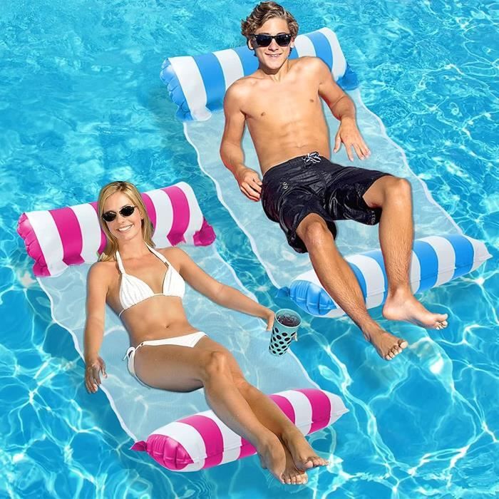 Hamac Flotteur De Piscine Gonflable – Lit D'eau, Pour Adultes Et Enfants, Neuf