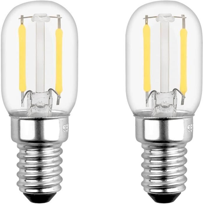 4 Ampoules LED E14 1.5W Blanc Chaud 2700K - Pour Frigo, Lampe De Sel, Veilleuse, Non Dimmable