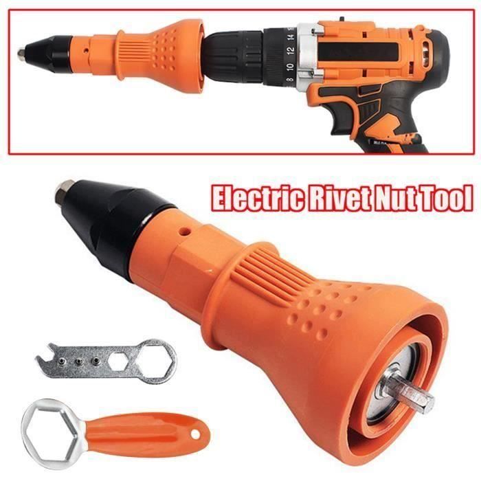 2 Pièces Riveteuse à Écrou En Acier - Mandrins Et Pièces De Rechange Pour Outils à Main