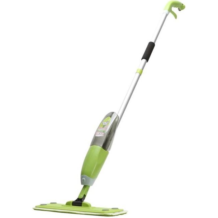 Serpillière Microfibre Avec Pulvérisateur Intégré - Nettoyage Sol Sans Seau, Tête Amovible