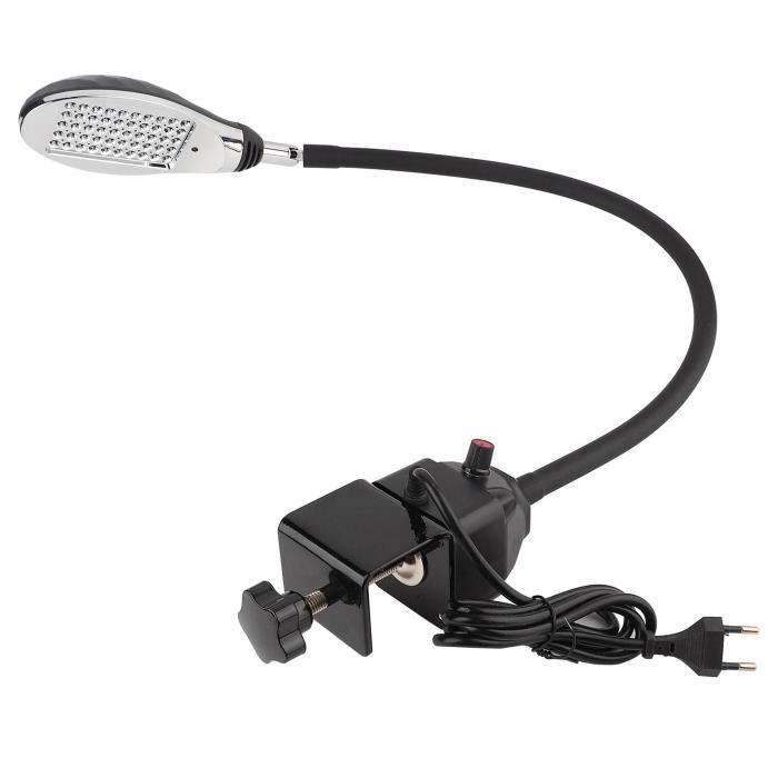 Lampe à coudre industrielle TBEST - 8W 50-LED - Lumière réglable - Blanc - Noir - 16*6.5cm