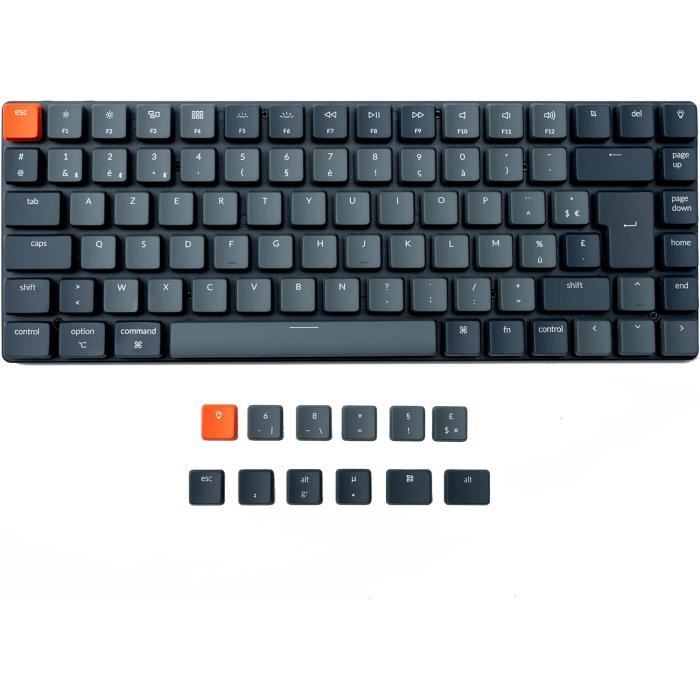 Clavier Mécanique Vertigo 65% Gris - Boîtier Aluminium Sans Vis - Switches JWK Lubrifiés - Occasion Comme Neuf