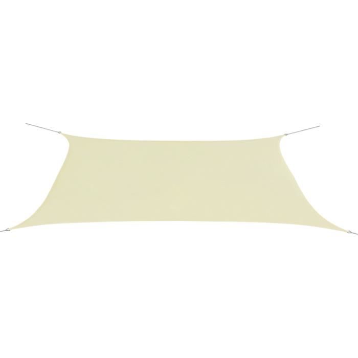 vidaXL Voile de parasol Crème
