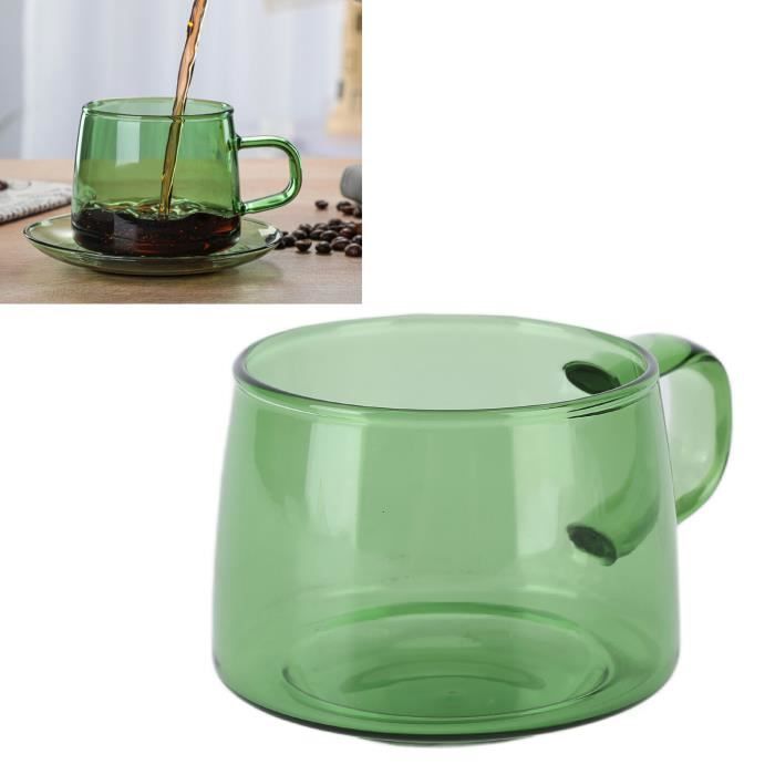 Lot De 2 Tasses à Café Irlandais Vintage En Verre Transparent Avec Poignée, Base à Pied, Résistantes à La Chaleur, Pour Chocolat Chaud, Thé, Café ( Transparent