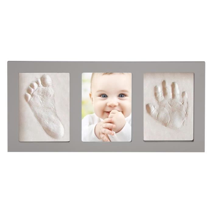 Nouveau kit de moulage pour bébé cadre de présentation blanc 30,5 x 30,5 cm