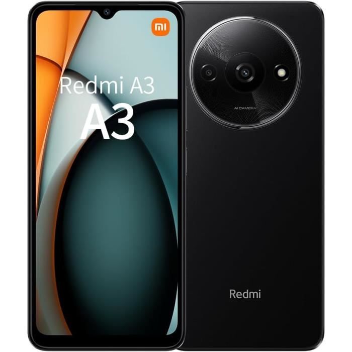 Xiaomi Redmi A3 Smartphone 4 Go 5000 mAh taux de rafraîchissement 90 Hz écran de 6 71 pouces