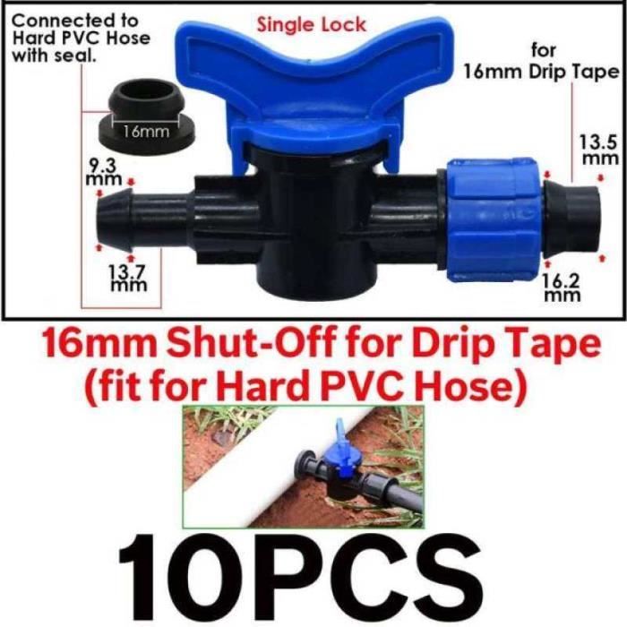 Achetez une valve goutte à goutte de 20 mm à un tube goutte à goutte de 16 mm