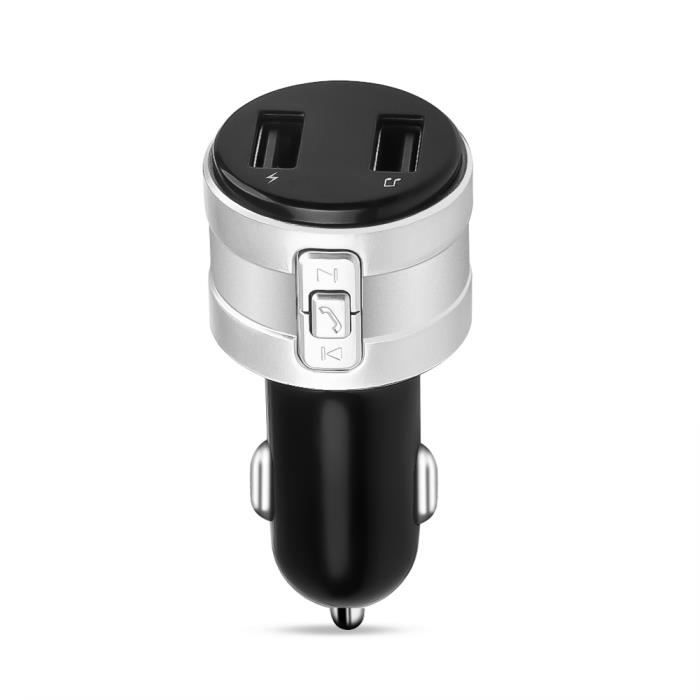 RECEPTEUR TRANSMETTEUR,SilverTransmetteur FM Bluetooth 4.2