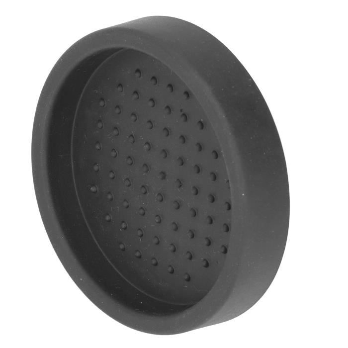 Tapis De Pressage à Café En Silicone - Noir, Antidérapant, Lavable (17.5x12.5 Cm) - Pour Tasser Le Café Facilement