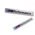 BMW Emblème M Performance - Aluminium Chromé - Logo Autocollant 8,5 X 1,2 CM Série 1 2 3 4 5 6 7-1