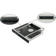 12.7 mm Adaptateur de Caddy Disque Dur HDD SSD 2.5'' SATA vers SATA Baie Lecteur CD-DVD pour HP Dell Acer ASUS Lenovo Samsung Sony-1