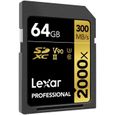 Lexar Carte UHS-II Professional 2000x 64 Go SDXC sans Lecteur, Jusqu`à 300 Mo/s en Lecture () - LSD2000064G-BNNAG-1