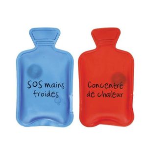 Lot De 4 Chaufferettes De Poche - Bouillotte Mains Caoutchouc, Thème Ski Froid - Marque Catavana, Garantie 10 Ans