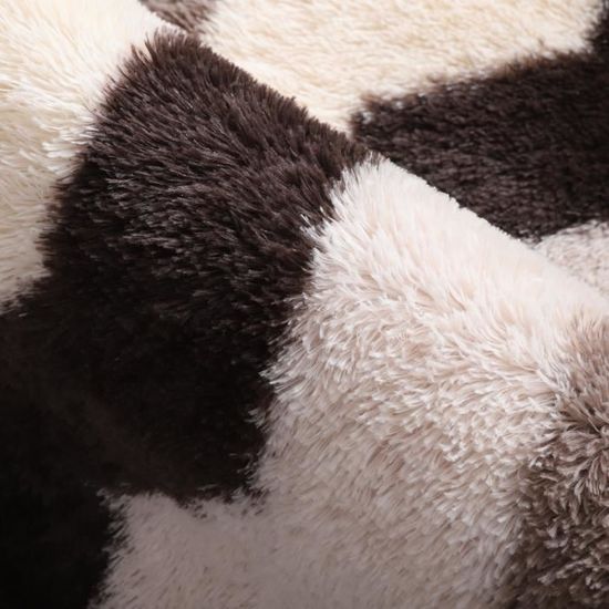 Tapis De Salon, À Poils Longs, Rouge, 80 X 150 Cm[n649] - Maison