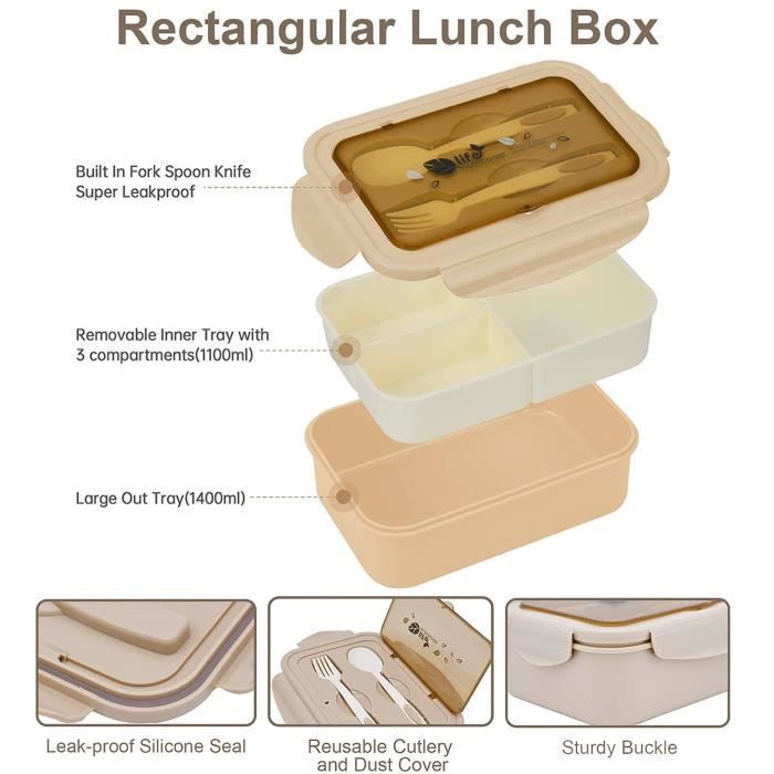 BOITE A REPAS Lunch Box Isotherme Chaud, Boite Bento en Acier Inoxydable  pour Enfants et Adultes, 15 x 8,5cm - Cdiscount Maison