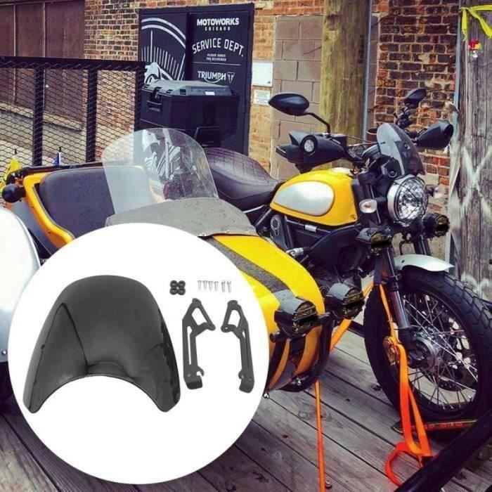 PKFNKJ Pare-Brise Et Déflecteurs Pour Ducati Scrambler 800 - Kit Protection Vent Gris