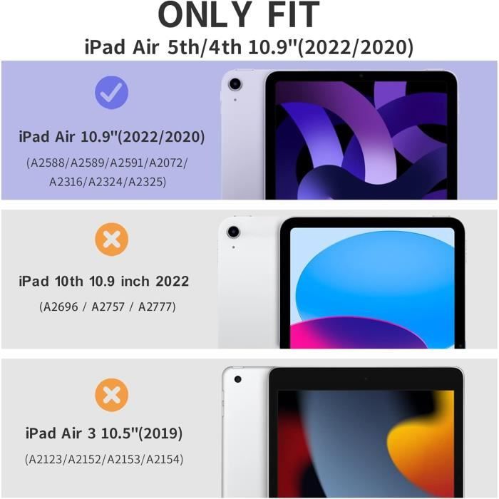 Coque Ztotop Pour IPad Air 4 (10,9 Pouces – 2020) / IPad Pro 11 Pouces – Noire