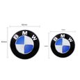 74mm Logo de coffre arrière + emblème de capot 82mm Compatible pour BMW E46 E84 E83 E70 F15 E71 F16 E81 E87 F20 E90 E91 -2