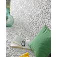 Carrelage de mosaïque-Plaque mosaïque mur et sol en marbre naturel coloris blanc - 30 x 30 cm-2