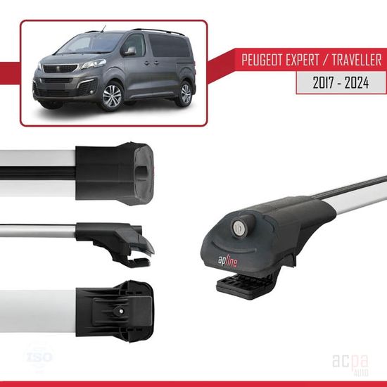 Barres De Toit ACE-4 Pour Peugeot 106 1992-2004 - Aluminium, 75kg, 2 Ans Garantie