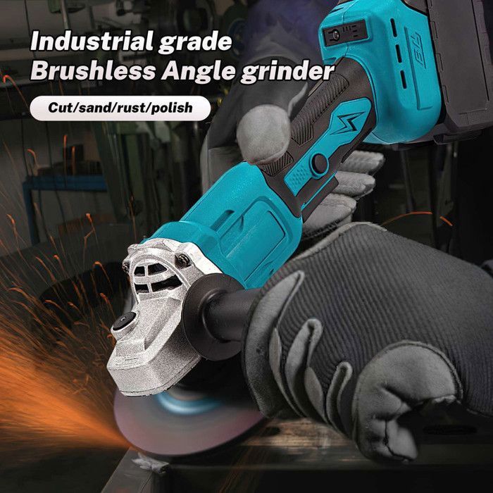 Meuleuse D'Angle Sans Fil 21V Brushless KATSU - 115/125 Mm 6 Vitesses - Moteur Sans Balais Puissant (Sans Batterie)