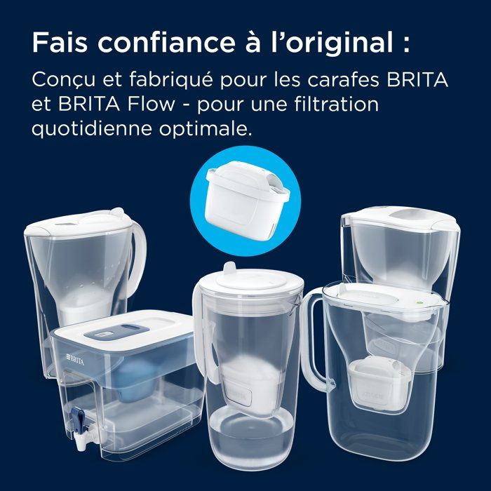 BRITA Aluna Carafe Filtrante Blanche 2,4L Avec Cartouche MAXTRA PRO - LED Réfrigérateur