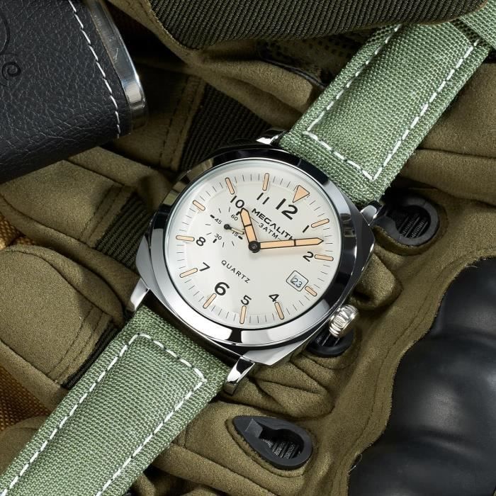 CIVO Montre Digitale Hommes Sport Militaire étanche Montre Digitale Chronomètre Alarme Lumière LED Montres Bracelet Hommes Numerique Mode Grand Cadran