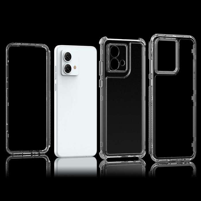 Coque Complète Pour Motorola Moto G84 5G - étui Silicone Gel Carbone + Verre Trempé Inclus | Neuf