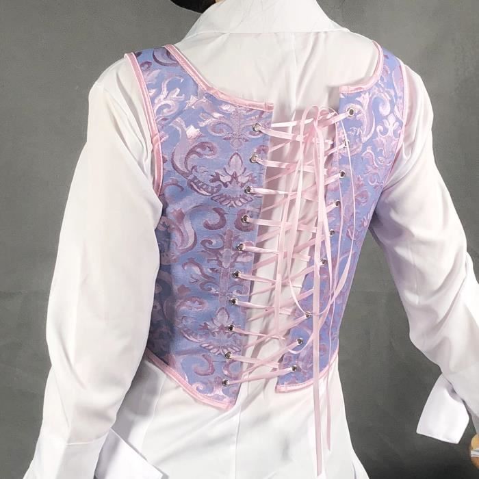 Ceinture Corset Vintage Large Réglable Pour Femme - Style Rétro, Pour Robes, Chemises - Marron - 8