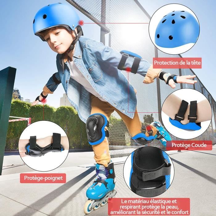 XJD Casque Vélo Enfant Filles Garçons 3-13 Ans Casque Enfant Vélo CE en  Certification Réglable Anti-Choc Protection pour Multi-Sport Cyclisme Skate  Roller Trottinette Skateboard (Bleu, S) : : Sports et Loisirs
