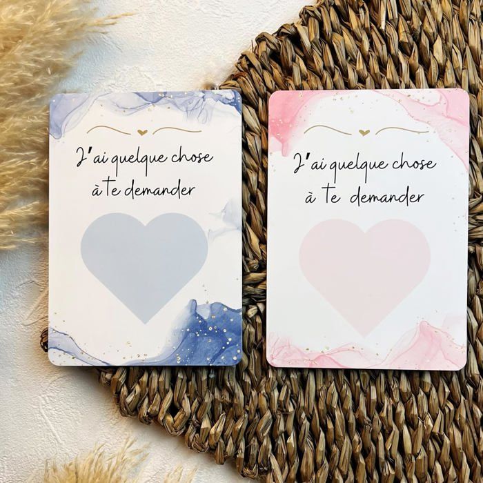 Carte à Gratter Originale – Veux-tu être Ma Marraine / Mon Parrain ? – Annonce Baptême Surprise Avec Enveloppe