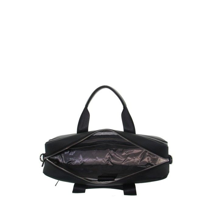 Sacoche Bandoulière DAVID WILLIAM En Cuir Noir - 19x16x7 Cm - Réf. Lhc-d61192 - Neuf Avec étiquettes