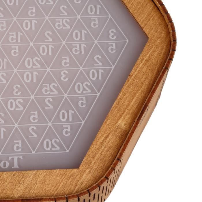 Tirelire hexagonale en bois avec échelle numérique, tirelire unique