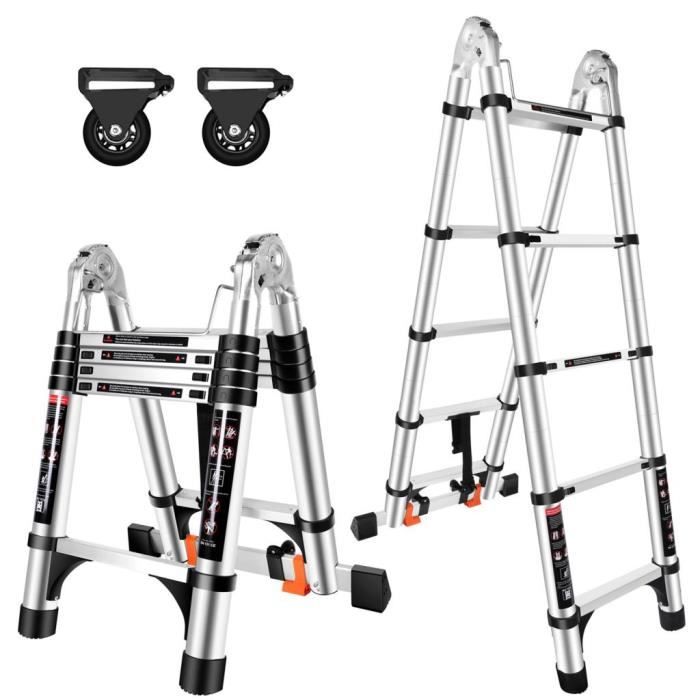 Échelle Télescopique Pliante Multi-Fonction en Aluminium 150 Kg ...