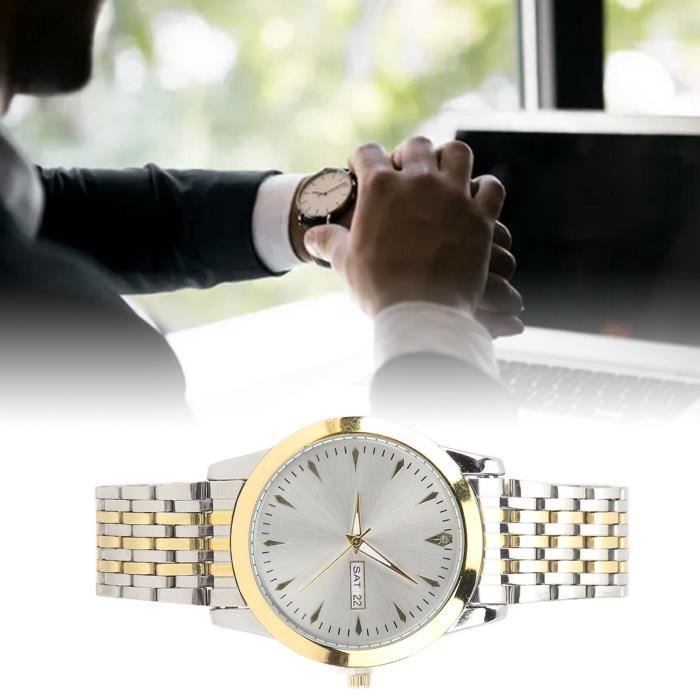 Montre homme sales or et argent