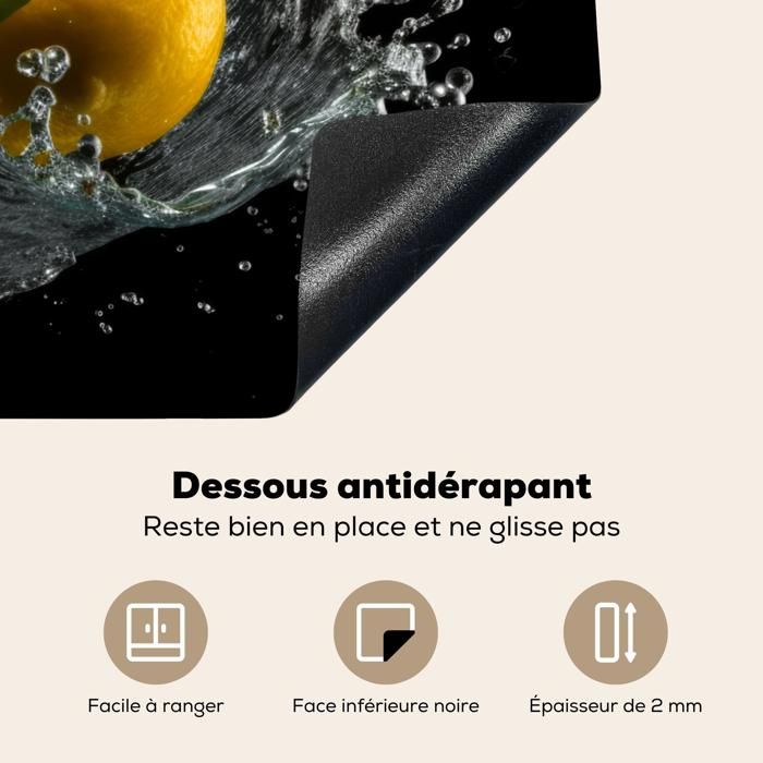 KitchenYeah© Protège Plaque Induction 60x52 cm Deco Cuisine Accessoire Pratique Protection De Vitroceramique Kitchen Gadget Fleur - Citation - Vintage - Art