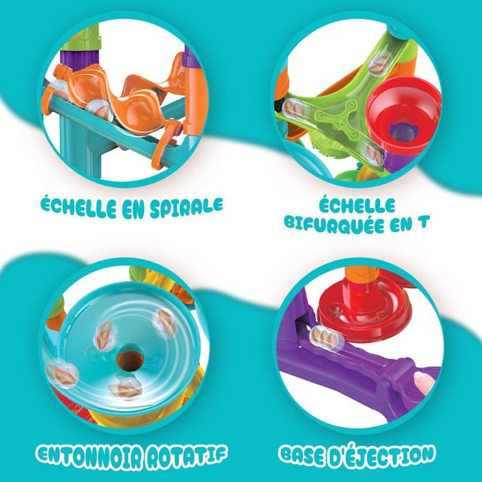 VTech - Circuit à billes enfant - Marble Rush - Super Action Set Electronic L200E