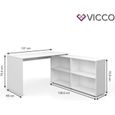 VICCO corner desk FLEXPLUS white - table de bureau informatique Bureau d'angle bureau PC-0