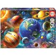 Puzzle système solaire - EDUCA - 500 pièces - Thème Science et espace - Adulte - A partir de 7 ans-0