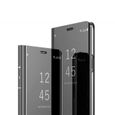 Coque Samsung Galaxy S10 plus Clear View Etui À Rabat Cover Flip Case Etui Housse Miroir Coque Pour Samsung Galaxy S10 plus noir-0