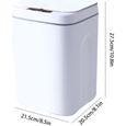 Poubelle intelligente capteur automatique des ordures de capteur de cuisine pour la cuisine de la salle de bain recharg blanche-0